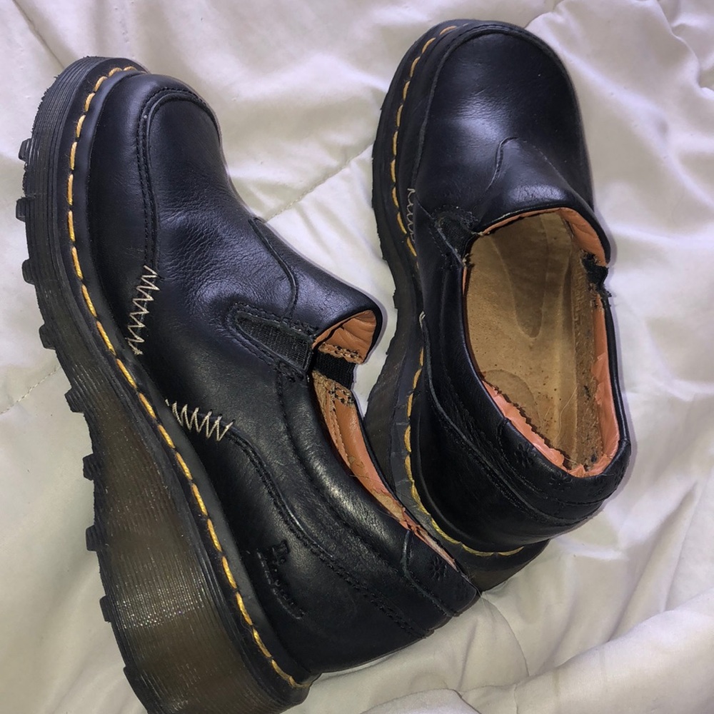 Platform slip on doc martens